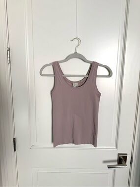 Hanro Touch Feeling Tank Top LARGE Mauve Beige Pink